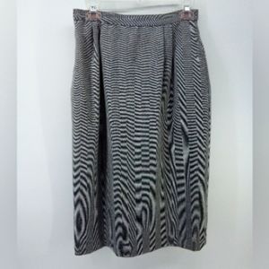 Vintage Herringbone Black White Pencil Skirt No Brand No Name 10